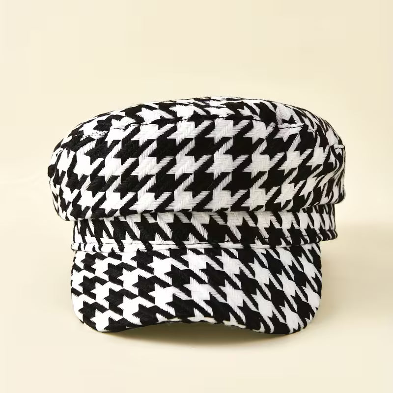 Rihanna - Elegant Houndstooth Cap