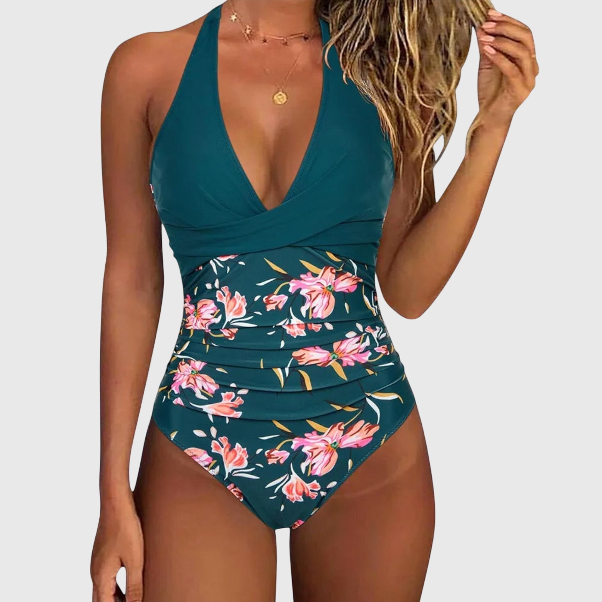 Zarae™ – Elegant Swimsuit with V-Neck