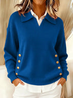 Fritzie | V-Neck Sweater with Collar