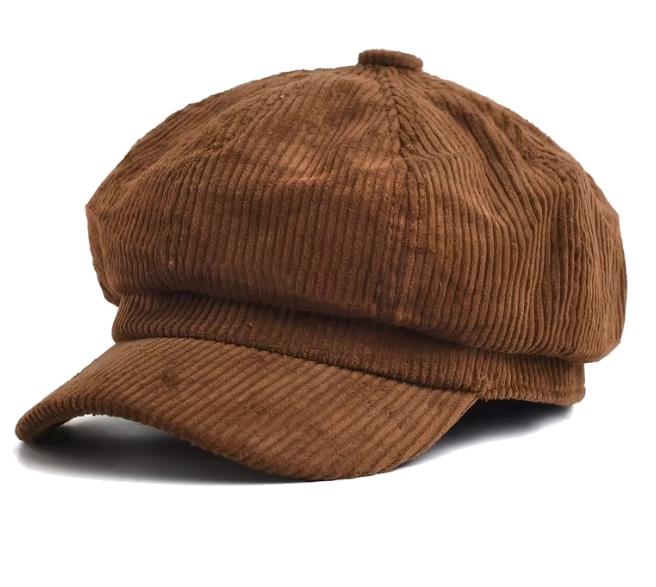 Nicki - Corduroy Baker Boy Cap