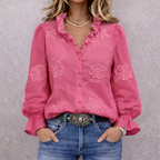 Ella™| Vintage Bloom Blouse