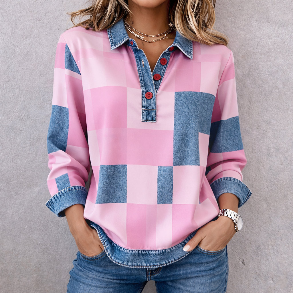 Isla™ | Vintage Check Blouse