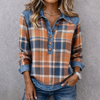 Isla™ | Vintage Check Blouse